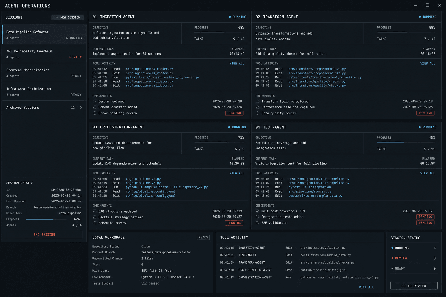 Blackcrab interface concept